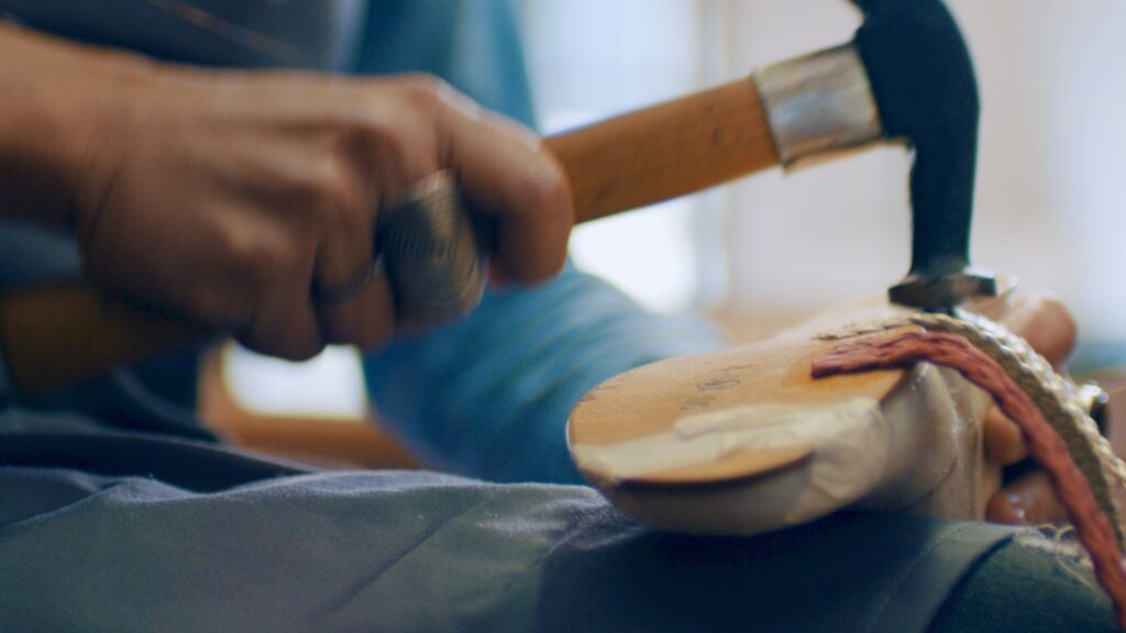 Sandal making at Rome Cavalieri