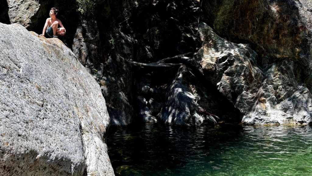 A swimming hole in Big Sur along the open portion of Highway 1 (Photo- Christine Sarkis)