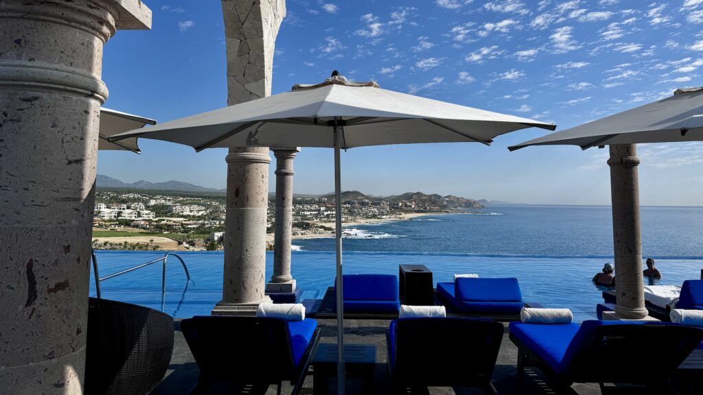 View out over the water at Hacienda Encantada in Cabo San Lucas