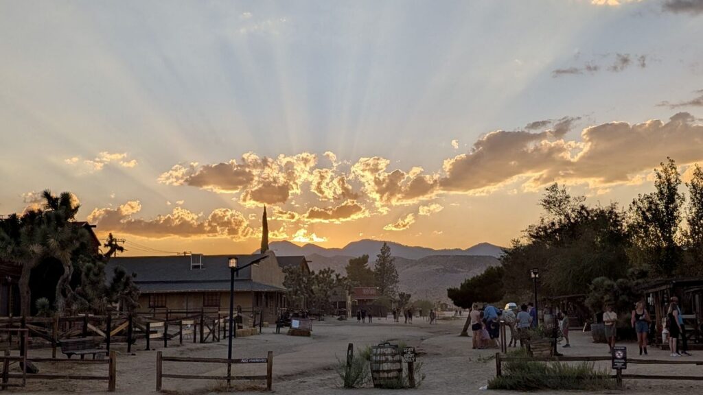 Pioneertown near Joshua Tree at sunset (Photo: Christine Sarkis)