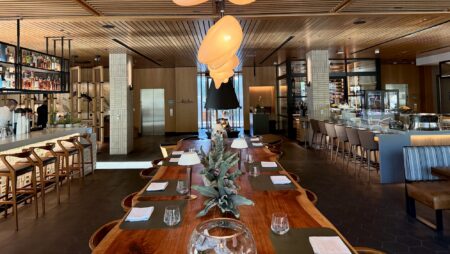 long table at Folia at Appellation Healdsburg