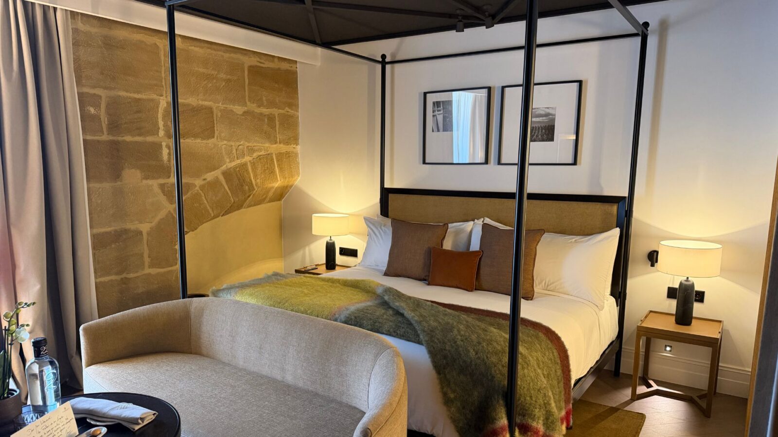 Guest room at Hotel Palacio de los Angeles in Haro in Spain's Rioja region