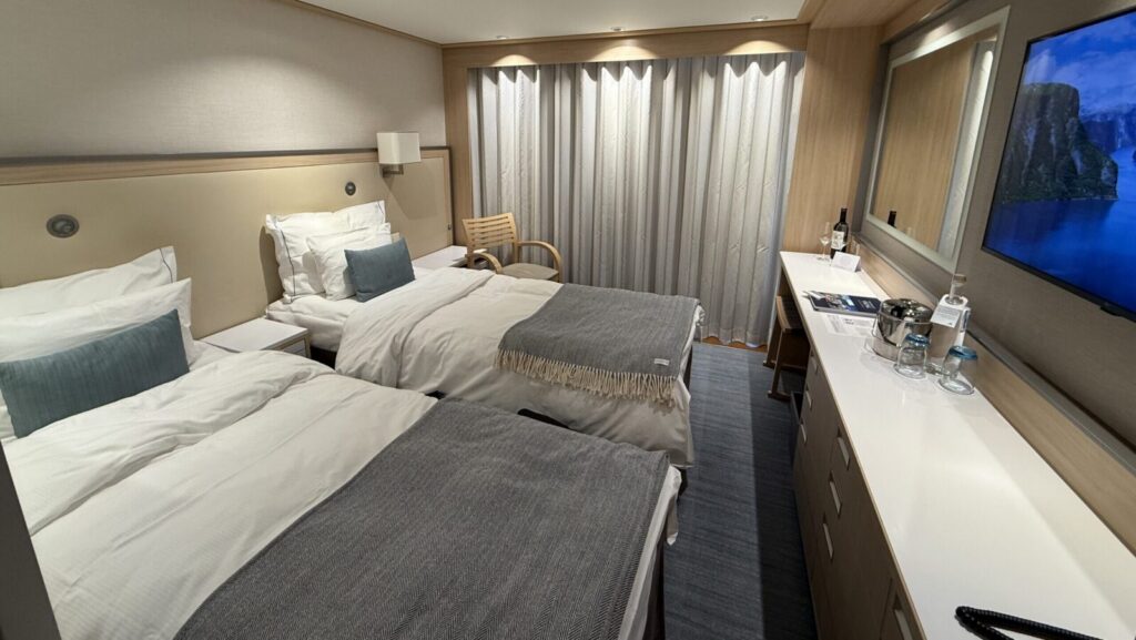 Verandah cabin on the Viking Delling