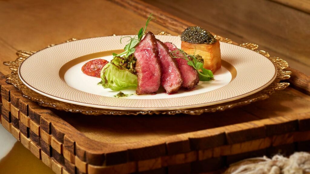 caviar course at the Inn at Little Washington's namesake restaurant