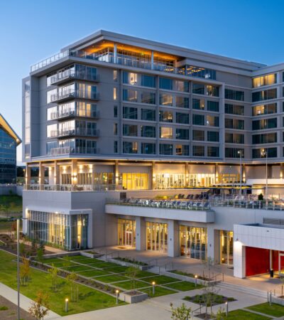 The exterior of Hotel Polaris in Colorado Springs