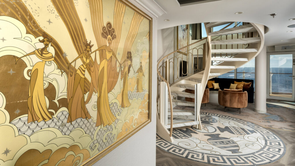 Entryway to the Disney Destiny 2-story  suites