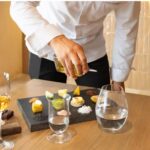 A wine and cheese tasting at Grand Velas Boutique Los Cabos