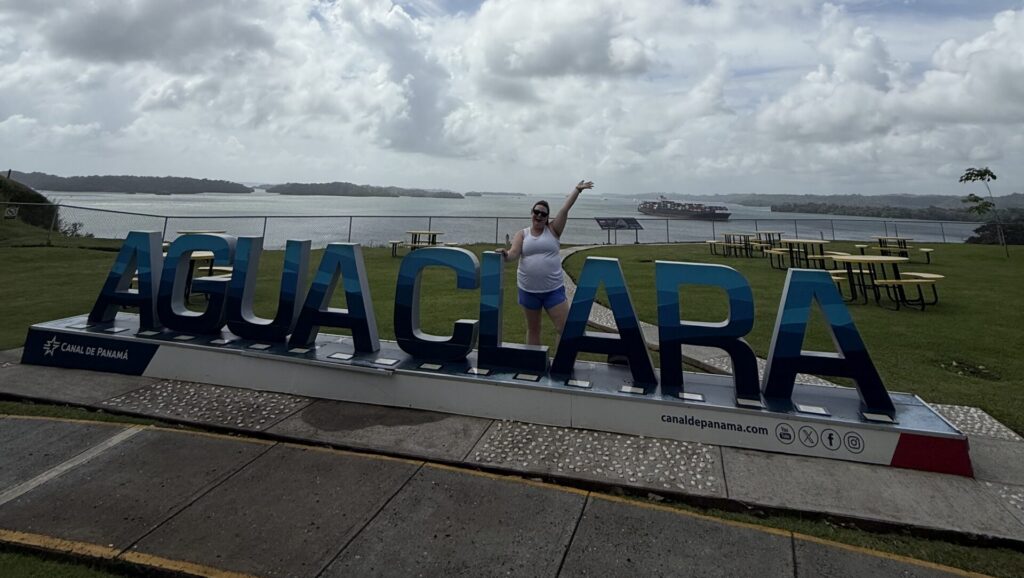 Megan at the Panama Canal