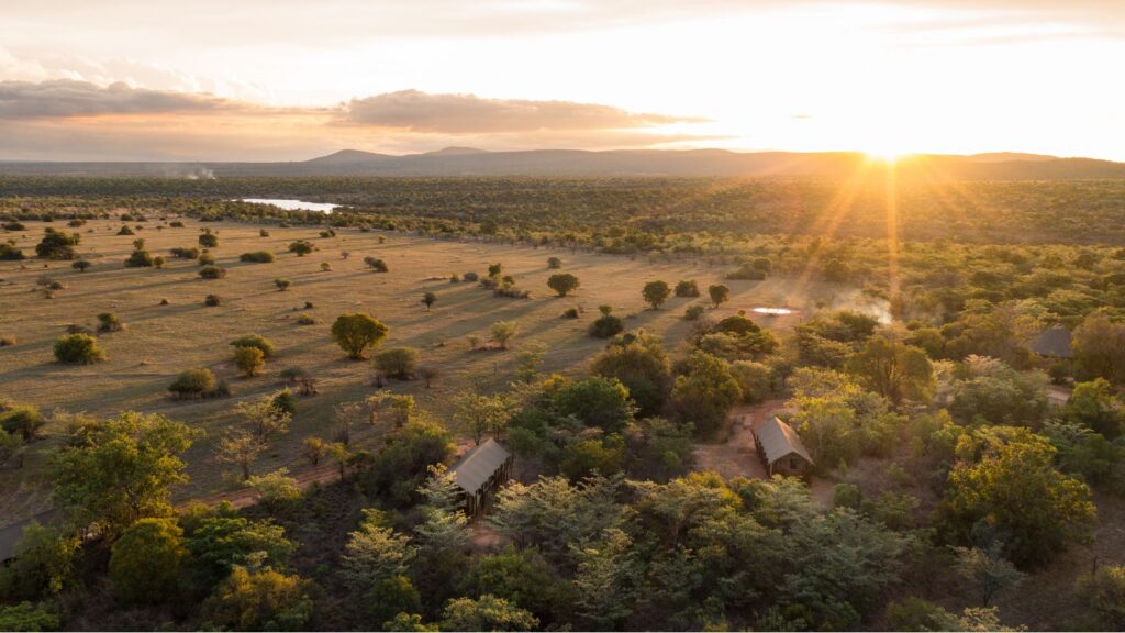 Aerial view of Kwafubesi Tented Safari Camp (Photo: Kwafubesi Tented Safari Camp)