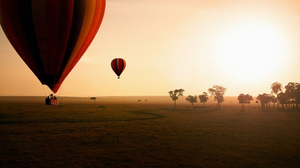 Balloon safari at Neptune Mara Rianta Luxury Camp (Photo: Neptune Mara)