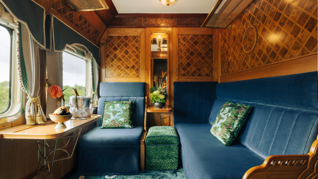 Train car on the Eastern & Oriental Express