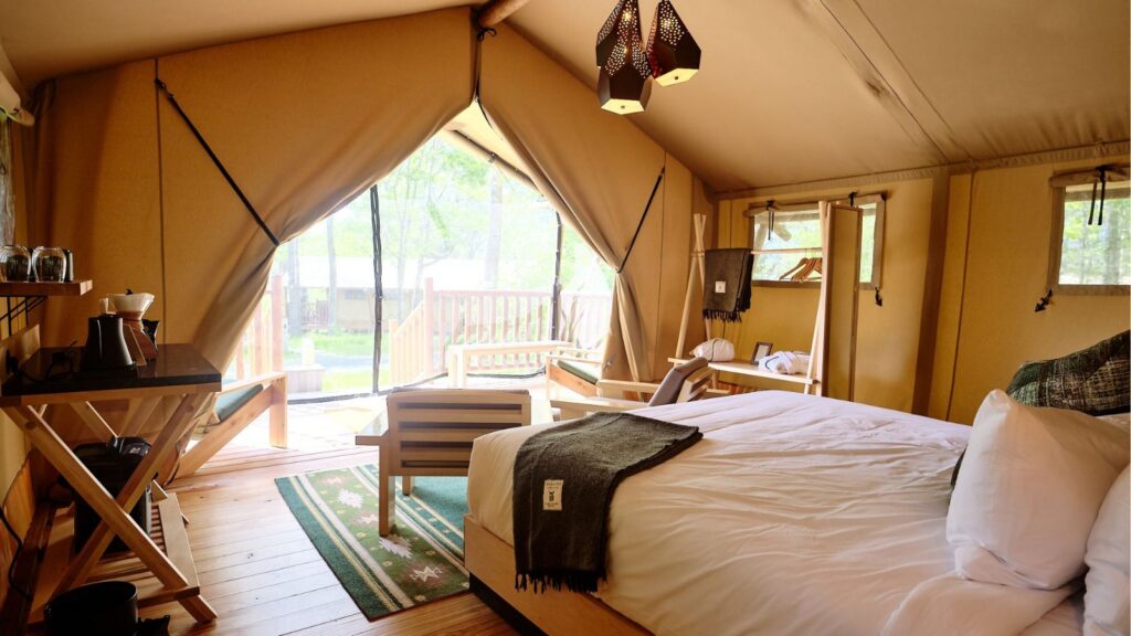 Luxury tent at Terramor Outdoor Resort
