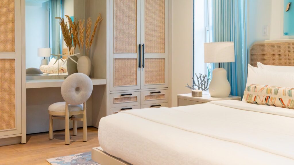 Bright and airy guest rooms at Treasure Beach Village (Photo: Bronwyn Knight for Beaches Resorts)