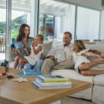 A family in a villa at Le Barthélemy Hotel & Spa